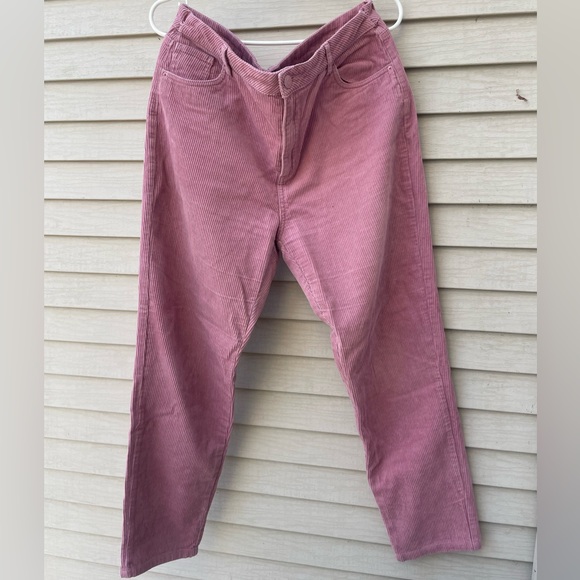 Dusty Rose Corduroy Pants - Picture 2 of 4